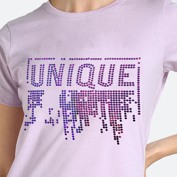 Women’s Cotton Sequin Motif T-Shirt Pack of 3 – ₹799 Only | MRP ₹3,099