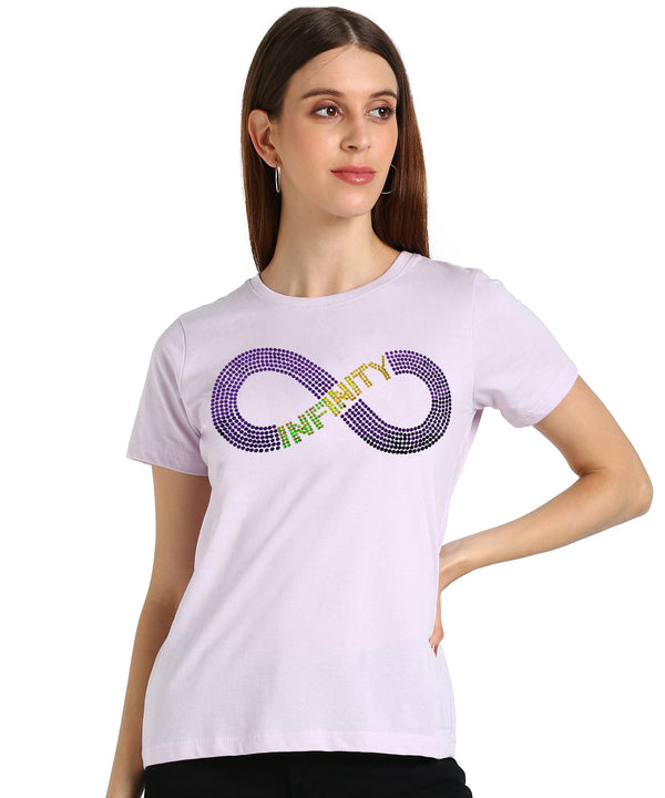 Women's Cotton Sequin Motif T-Shirt Combo