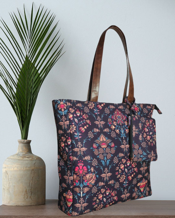 ETHNIC PAISLEY PRINT TOTE BAG EB 3