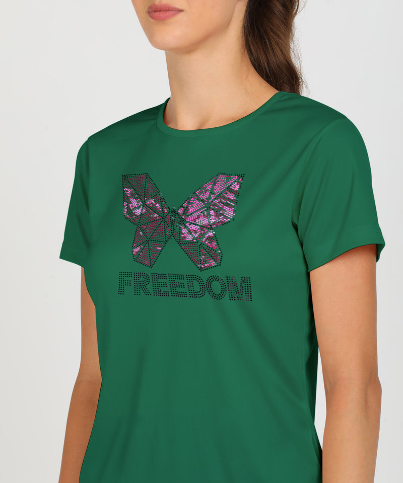Women's Polyester Sports T-Shirt Pack of 2