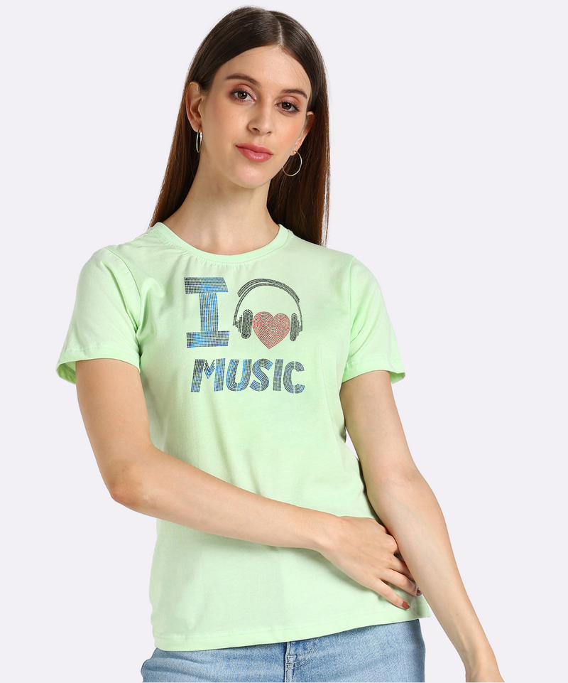 Women’s Cotton Sequin Motif T-Shirt Pack of 3 – ₹799 Only | MRP ₹3,099