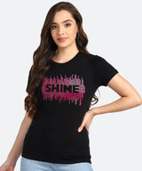 WOMEN EMBELLISHED T SHIRT STP 10 SHINE