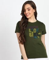 Women's Sequins Motifs Embellished Cotton T-shirt