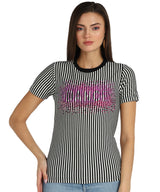 Women's Sequins Motifs Embellished Cotton T-shirt