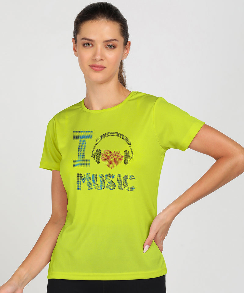 Women's Polyester Sports T-Shirt Pack of 2
