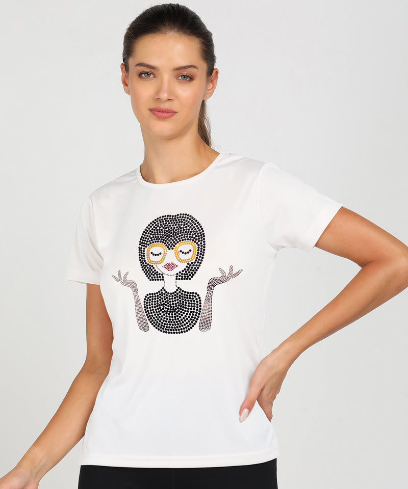 Women’s Polyester Sports T-Shirts (Pack of 2)