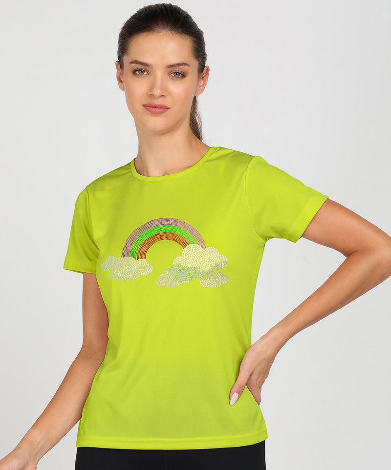 Women’s Polyester Sports T-Shirts (Pack of 2)