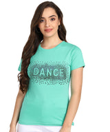 Women's Sequins Motifs Embellished Cotton T-shirt