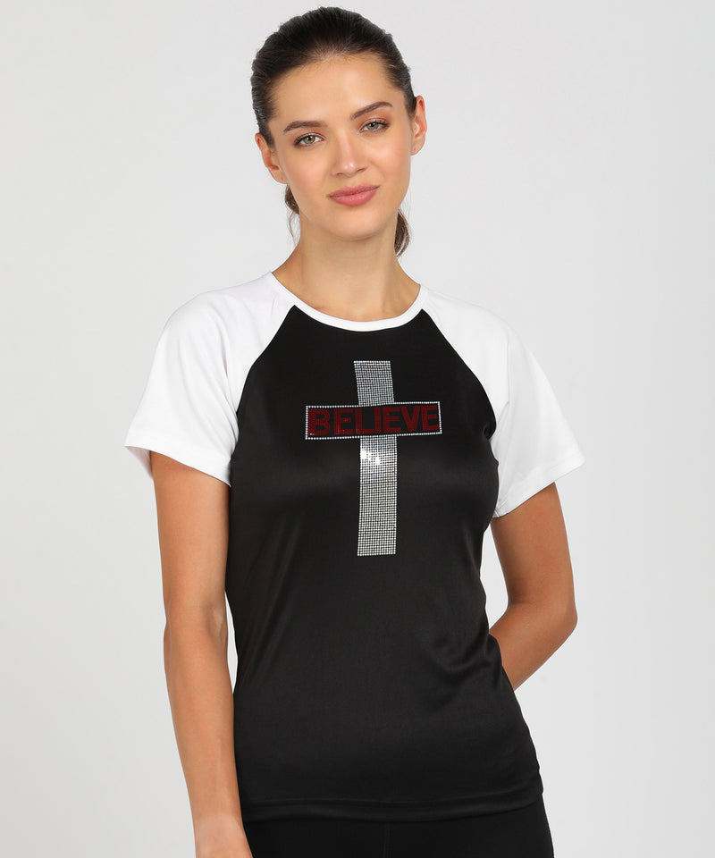 Women's Polyester Sports T-Shirt Pack of 2
