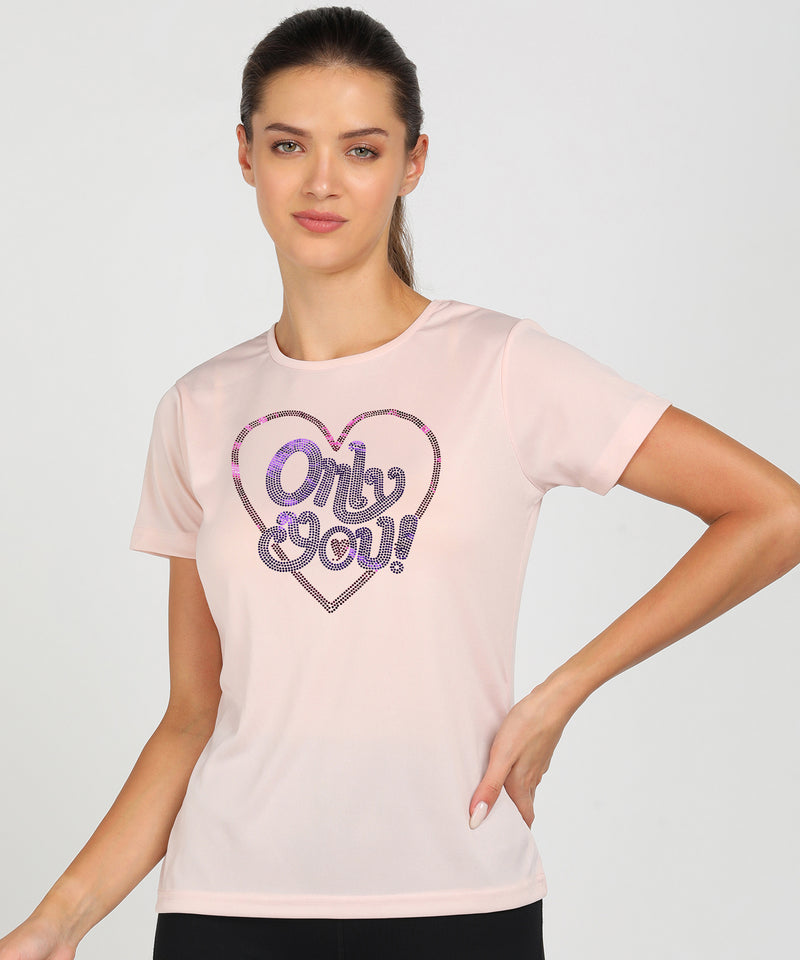 Women's Polyester Sports T-Shirt Pack of 2