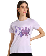 Women's Sequins Motifs Embellished Cotton T-shirt