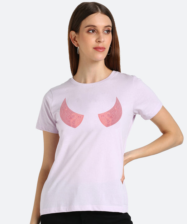 Women's Sequin Motifs Embellished cotton T-shirt