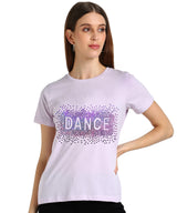 Women's Sequins Motifs Embellished Cotton T-shirt