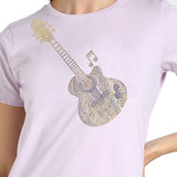 Women's Sequins Motifs Embellished Cotton T-shirt