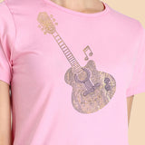 Women's Sequins Motifs Embellished Cotton T-shirt