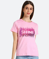 Women's Sequin Motifs Embellished cotton T-shirt