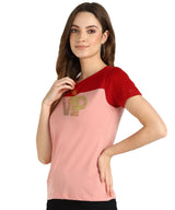 Women's Sequins Motifs Embellished Cotton T-shirt