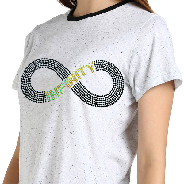 Women's Sequin Motifs Embellished cotton T-shirt