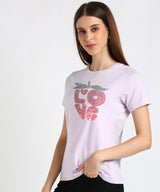 Women's Sequin Motifs Embellished cotton T-shirt