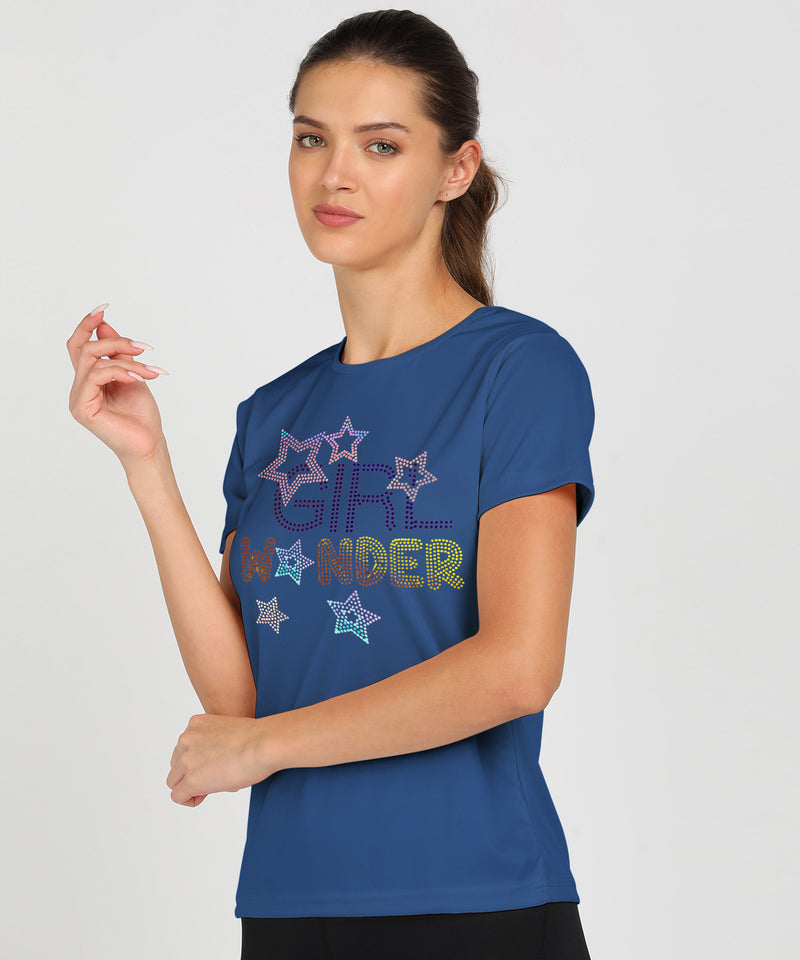 Women's Polyester Sports T-Shirt Pack of 2