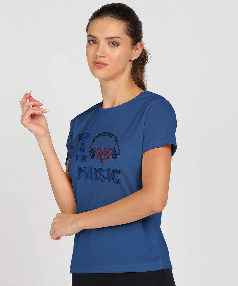 Women's Polyester Sports T-Shirt Pack of 2