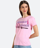 Women's Sequin Motifs Embellished cotton T-shirt