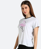 Women's Sequin Motifs Embellished cotton T-shirt