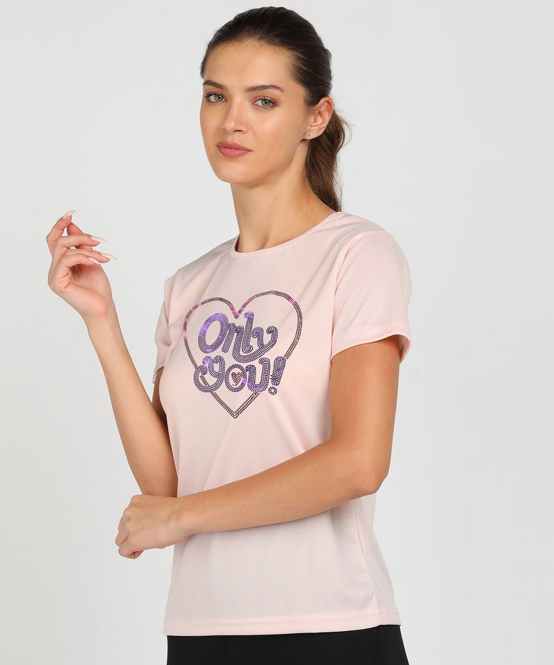 Women's Polyester Sports T-Shirt Pack of 2
