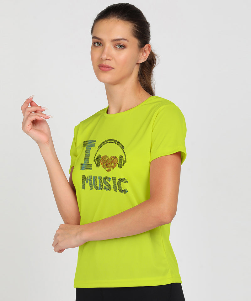 Women's Polyester Sports T-Shirt Pack of 2