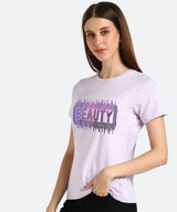 Women's Sequins Motifs Embellished Cotton T-shirt