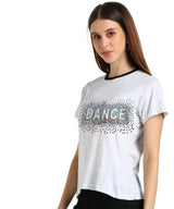 Women's Sequins Motifs Embellished Cotton T-shirt