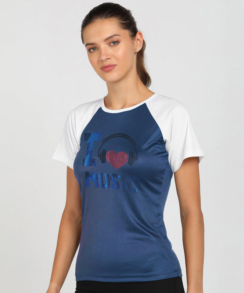 Women's Polyester Sports T-Shirt Pack of 2