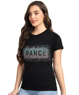 Women's Sequins Motifs Embellished Cotton T-shirt