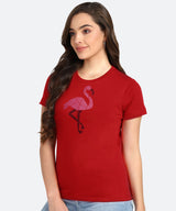 Women's Sequin Motifs Embellished cotton T-shirt