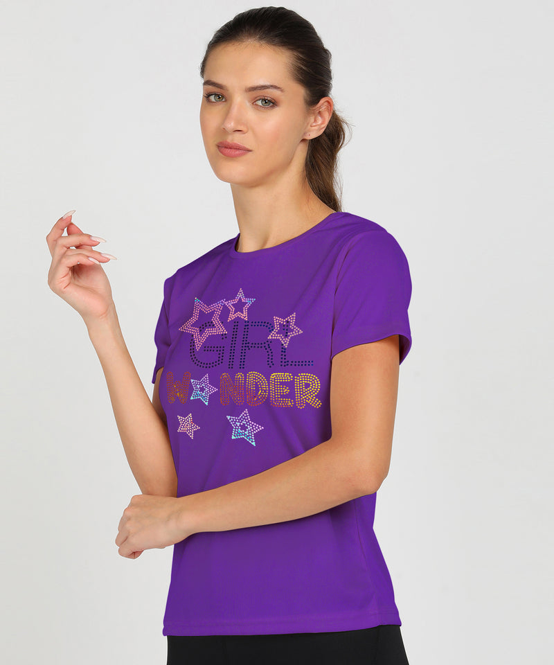 Women’s Polyester Sports T-Shirts (Pack of 2)