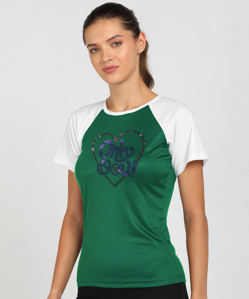 Women's Polyester Sports T-Shirt Pack of 2