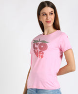 Women's Sequin Motifs Embellished cotton T-shirt