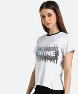 Women's Sequin Motifs Embellished cotton T-shirt