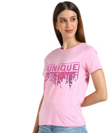 Women's Sequins Motifs Embellished Cotton T-shirt