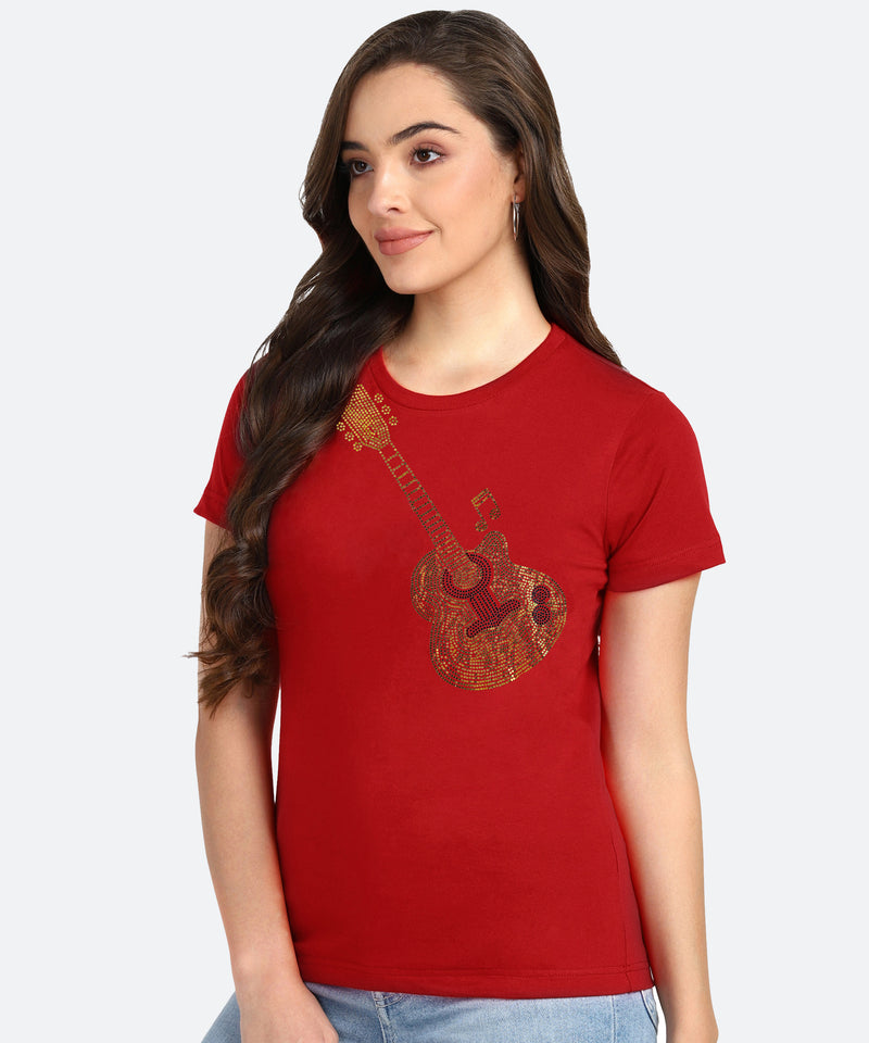Women’s Cotton Sequin Motif T-Shirt Pack of 3 – ₹799 Only | MRP ₹3,099