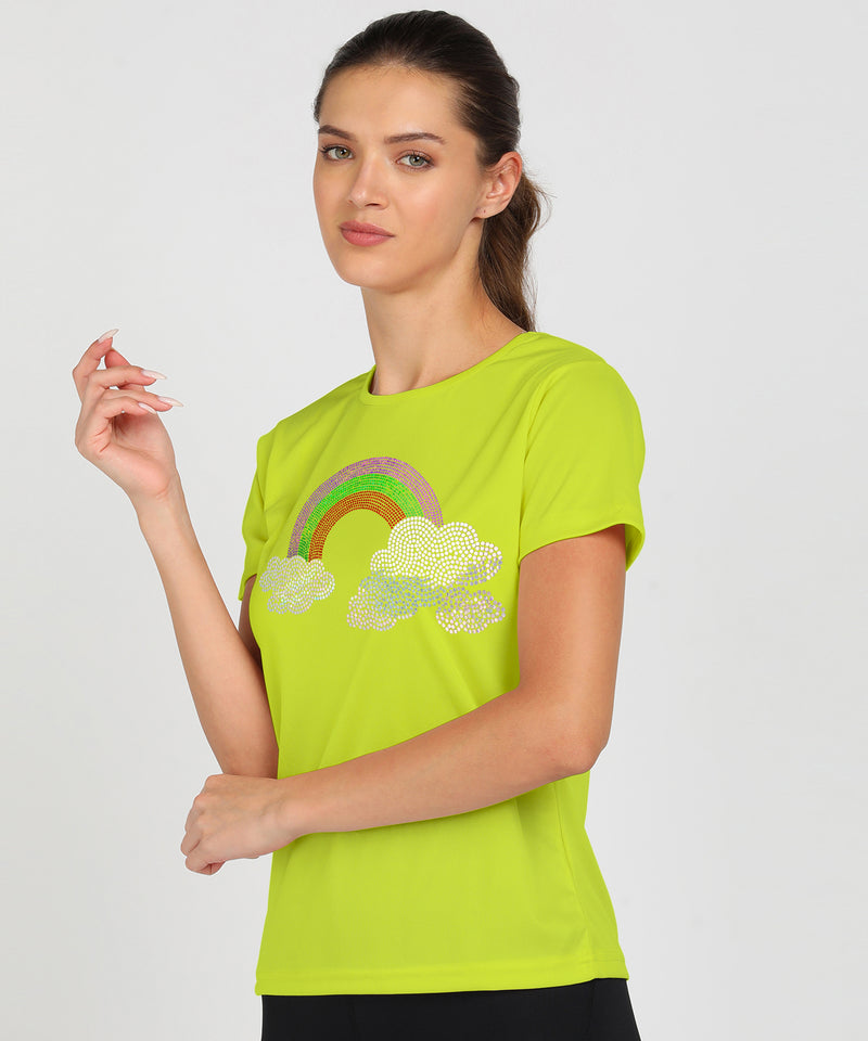 Women’s Polyester Sports T-Shirts (Pack of 2)