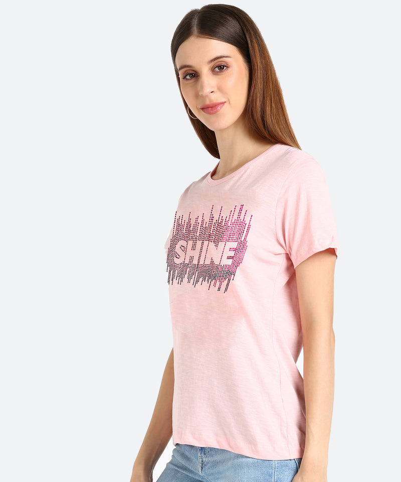 Women's Sequin Motifs Embellished cotton T-shirt