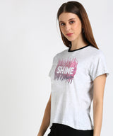 Women's Sequin Motifs Embellished cotton T-shirt