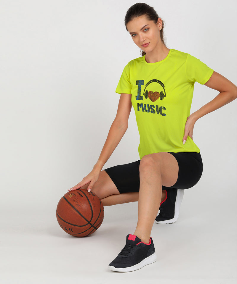 Women's Polyester Sports T-Shirt Pack of 2