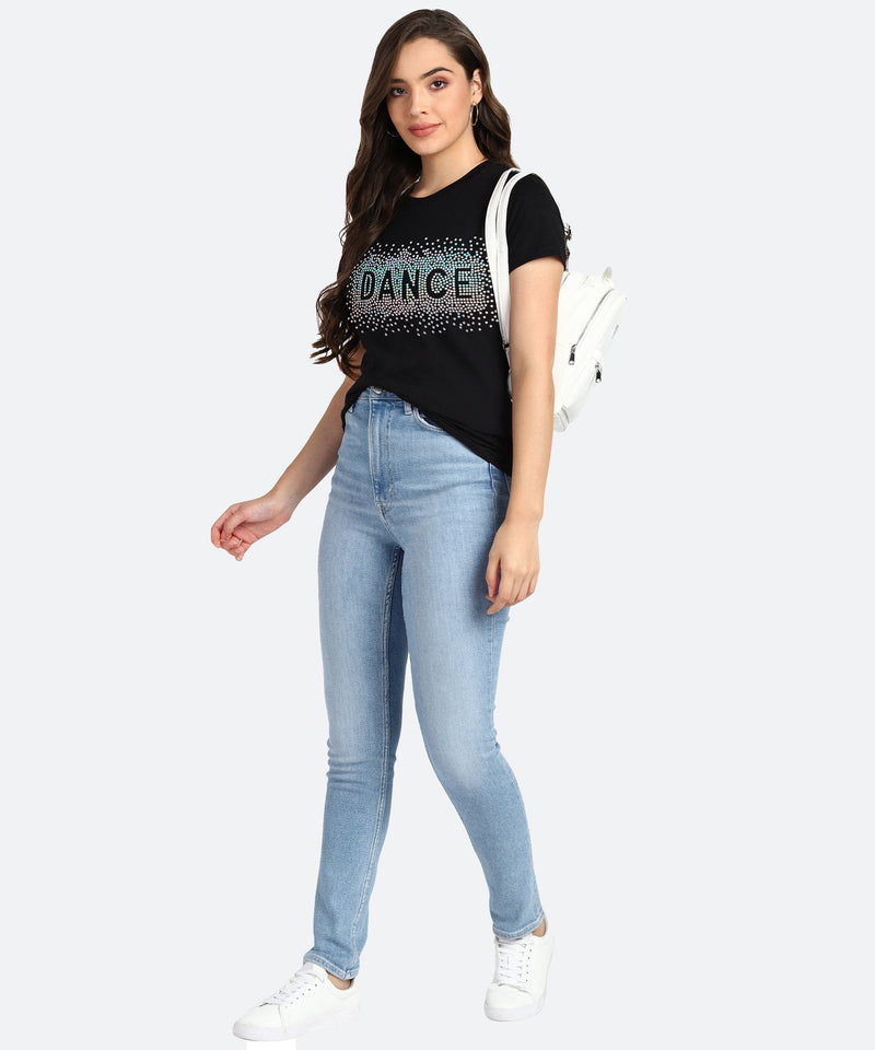 Women’s Cotton Sequin Motif T-Shirt Pack of 3 – ₹799 Only | MRP ₹3,099