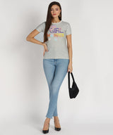 Women's Sequins Motifs Embellished Cotton T-shirt