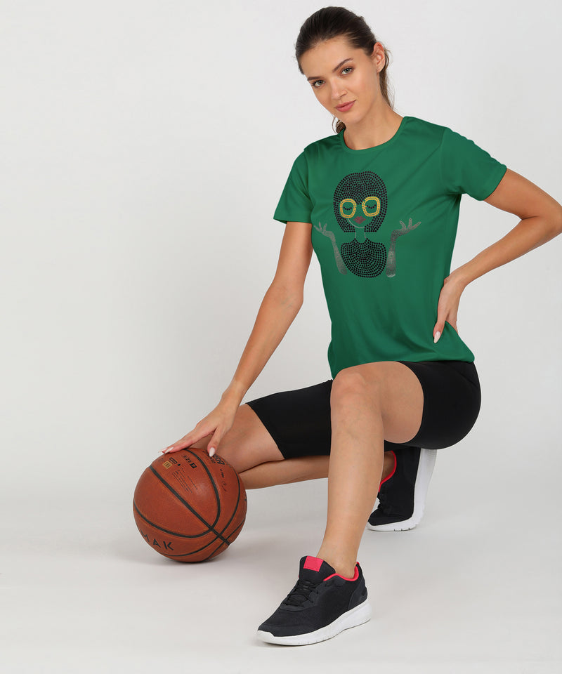 Women’s Polyester Sports T-Shirts (Pack of 2)