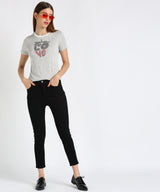 Women's Sequin Motifs Embellished cotton T-shirt