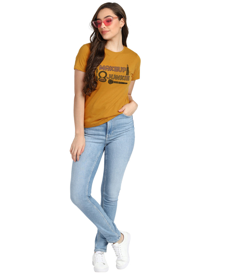 Women's Cotton Sequin Motif T-Shirt Combo