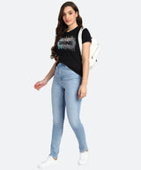 Women's Sequin Motifs Embellished cotton T-shirt